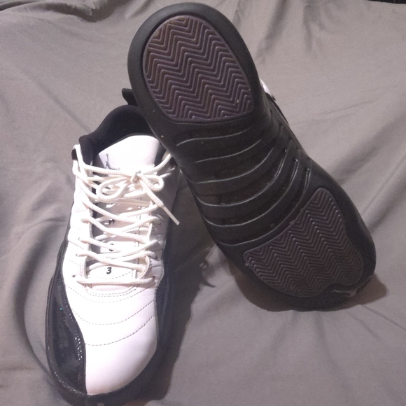 Jordan 12 Low Men\'s Sneakers in Black and White